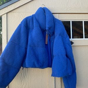 Love Tree Royal Blue Fleece Jacket